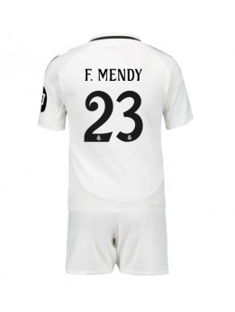 Detské Futbalové oblečenie Real Madrid Ferland Mendy #23 2024-25 Krátky Rukáv - Domáci (+ trenírky)